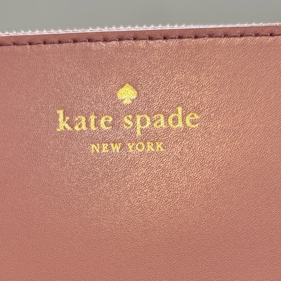Kate Spade NWT Gia All the Buzz Clutch Butterfly Applique Dusty Peony MSRP $149